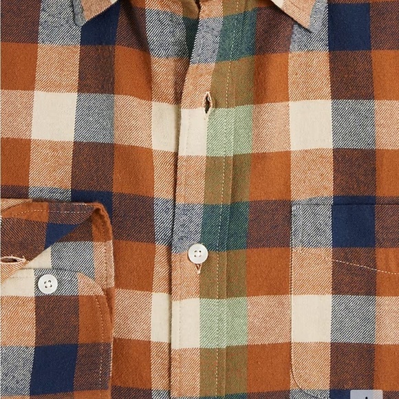 NWOT j crew Classic gingham flannel shirt - Picture 5 of 6
